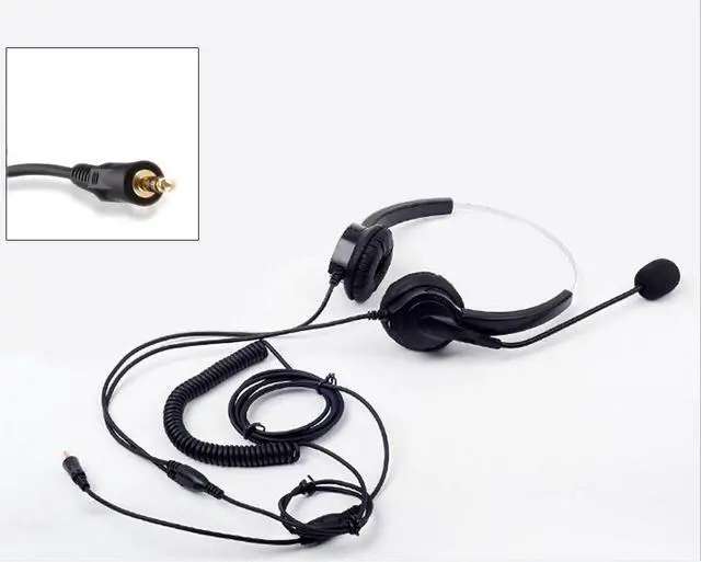 Main image of 3.5mm plug Hands- Headphone with MIC microphone call center headset anti-noise earphone for PC  Phones home office
