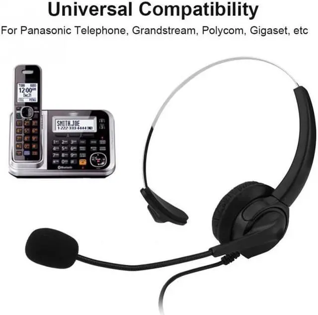 Main image of Professional call center headset with 2.5mm plug cable+ Volume+Mute telephone headset for 2.5mm jack Phone