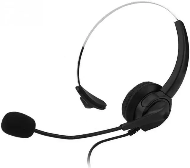 Alt view image 6 of 6 - Professional call center headset with 2.5mm plug cable+ Volume+Mute telephone headset for 2.5mm jack Phone