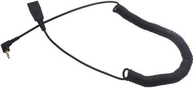 Main image of VoiceJoy 2 PCS/LOT Call Center Netcom QD to 2.5mm plug Adapter Cable headset Quick Disconnect cable to male 2.5mm plug