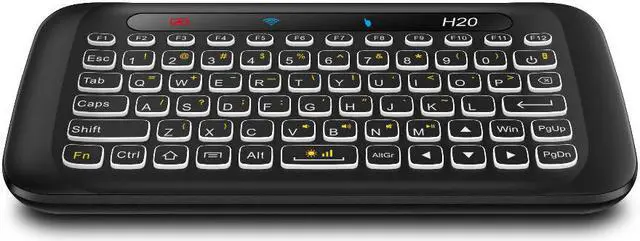 Alt view image 4 of 6 - H20 Wireless Keyboard Backlight Full Screen Touchpad Handheld Remote Control Mini 2.4G Fly Air Mouse For Laptop X96 Mini Android