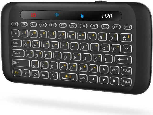Alt view image 2 of 6 - H20 Wireless Keyboard Backlight Full Screen Touchpad Handheld Remote Control Mini 2.4G Fly Air Mouse For Laptop X96 Mini Android