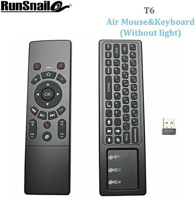 Main image of T6 Air mouse with Wireless Keyboard & touchpad Remote Control for Smart TV M8S PRO H96 PRO Android TV Box mini PC pk w1 air mous