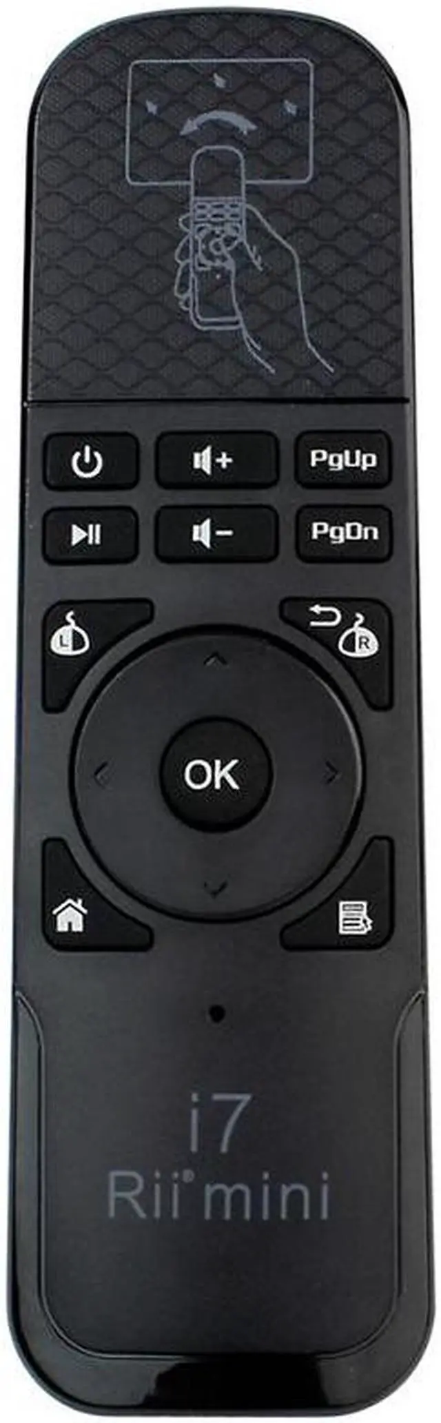 Alt view image 4 of 6 - Rii i7 Mini Air Mouse 2.4GHz Wireless Remote Control Built-in 6 Axis for PC Smart tv Android Box PS3 Motion Sensing Gamer