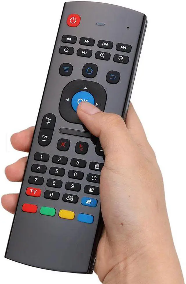 Alt view image 2 of 6 - kebidu Updated 2.4G Fly Air Mouse MX3 Wireless Remote Control Wireless Keyboard for Smart TV TV box T95Z Plus/X96
