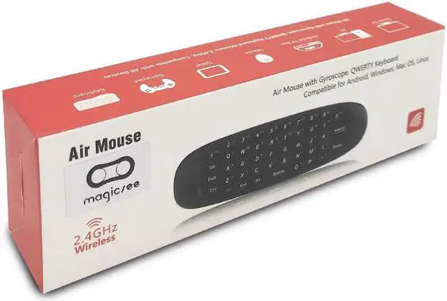 Alt view image 6 of 6 - C120 All in one 2.4G air mouse Rechargeable Wireless remote control Keyboard for Android TV Box Computer Russian English Version