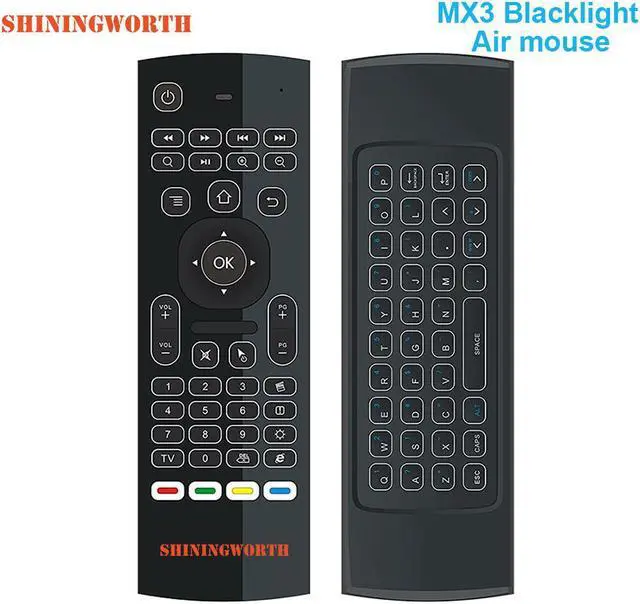 Main image of MX3 2.4GHz wireless air mouse with keyboard and backlight Remote Control for Smart TV Android TV Box PC Laptop HTPC Projector