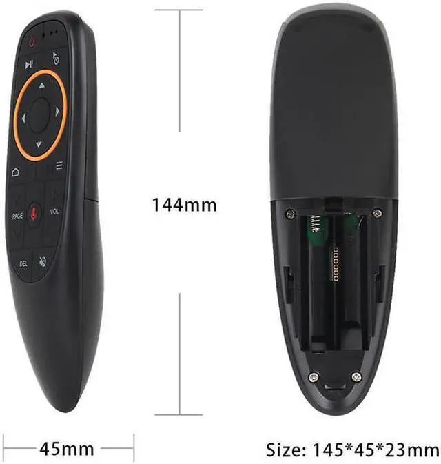 Alt view image 5 of 6 - G10 Air Mouse Voice Control 2.4GHz Wireless Google Microphone USB Receiver Gyro Sensing Smart Remote Control for Android TV BOX