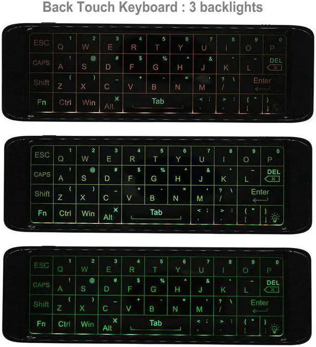 Alt view image 6 of 6 - Voice Remote  Fly Air Mouse ir learning  2.4G Wireless Mini Keyboard Touchpad Gyroscopefor Andriod Smart TV box