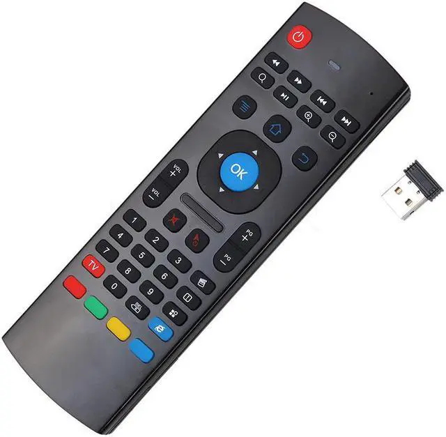 Alt view image 5 of 6 - kebidu Updated 2.4G Fly Air Mouse MX3 Wireless Remote Control Wireless Keyboard for Smart TV TV box T95Z Plus/X96