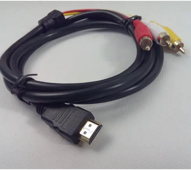 Main image of 1080P HDMI Male to 3RCA Audio Video AV Output Transmit Cable Cord Adapter 1.5M