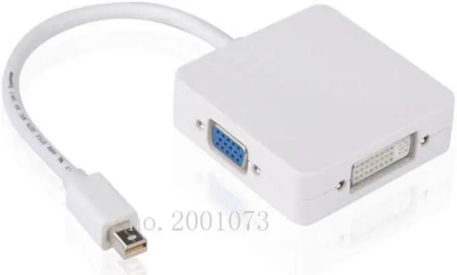 Alt view image 3 of 5 - 3 In 1 Mini displayport DP Thunderbolt to DVI VGA  Converter Adapter cable for iMac Mac Mini Pro Air Book TO Monitor TV