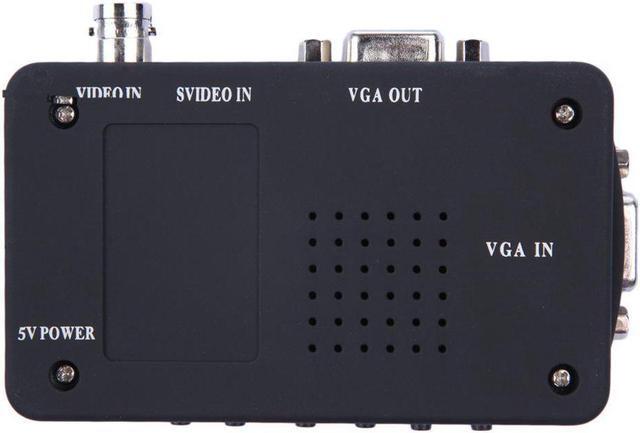Alt view image 2 of 5 - BNC PC to TV Converter, VGA Adapter, RCA, Cinch, S-Video Cable Converter for SVHS Black