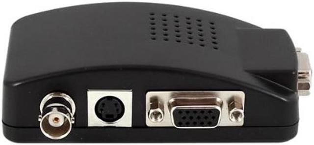 Alt view image 3 of 5 - BNC PC to TV Converter, VGA Adapter, RCA, Cinch, S-Video Cable Converter for SVHS Black