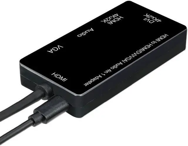 Alt view image 3 of 6 - GREATLINK 4in1 All in One HDMI to HDMI VGA DVI Audio With Micro USB Converter Adapter Cable for Laptop Video Card Computers