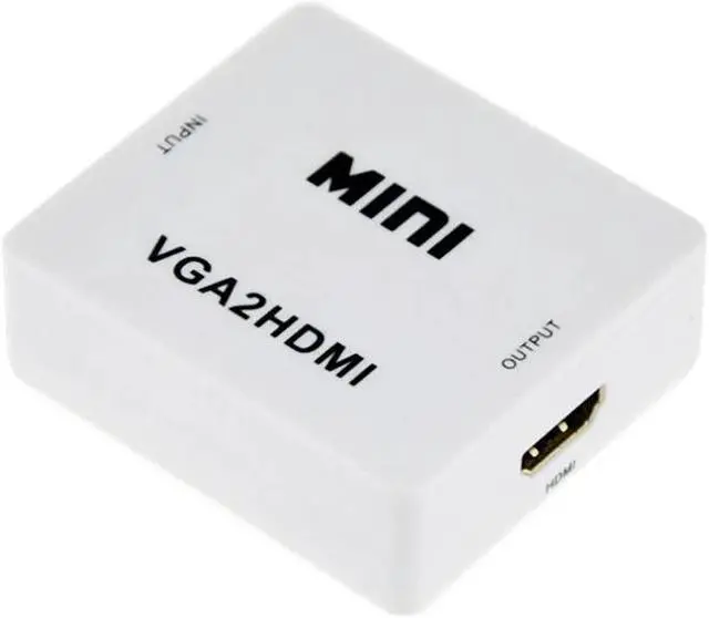 Alt view image 4 of 5 - 1080P Adapter Connector For Projector PC Laptop with 2VGA Converter Mini VGA to Converter With Cable