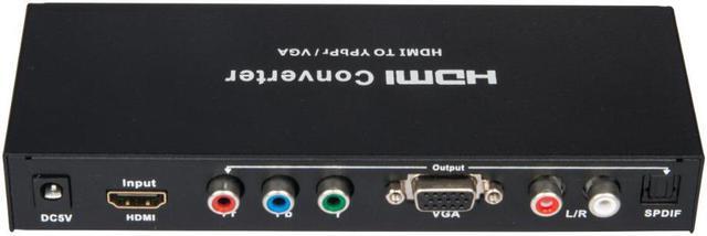 Alt view image 5 of 5 - HDMI to Component YPbPR & VGA Video Converter Adapter HDMI to VGA/Ypbpr+R/L/SPDIF Converter 1080p Video Audio RCA L/R 1080P