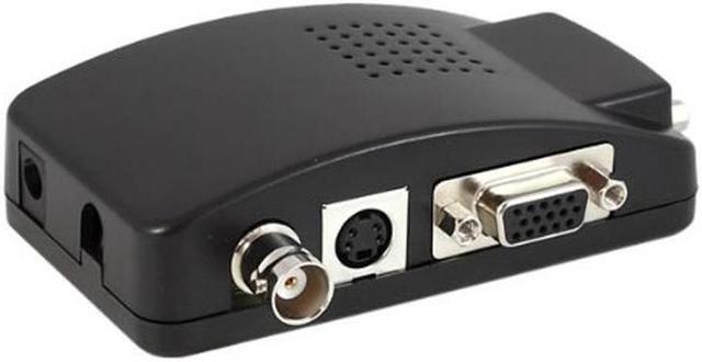 Main image of BNC PC to TV Converter, VGA Adapter, RCA, Cinch, S-Video Cable Converter for SVHS Black