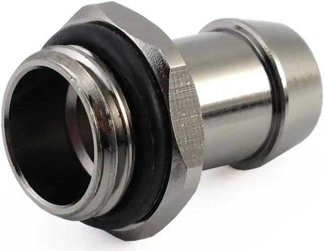 Alt view image 8 of 10 - XSPC G1/4" to 3/8" Barb Fitting for Soft Tubing, Black Chrome