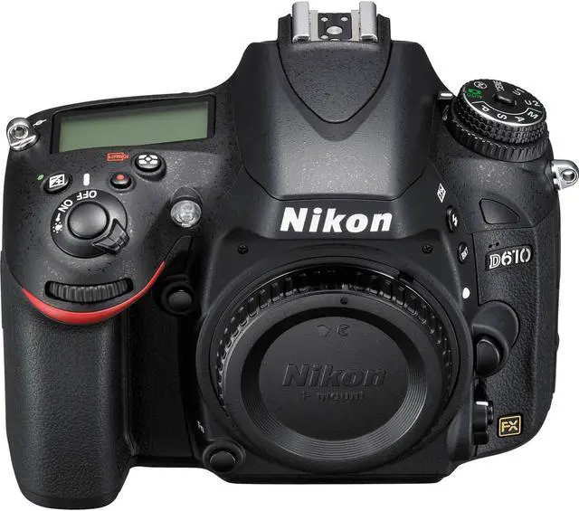 Alt view image 3 of 7 - Nikon D610 DSLR Camera Advanced Bundle W/ Bag, Extra Battery, LED Light, Mic, and More - (Intl Model)