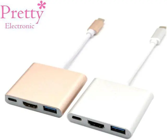 Main image of USB 3.1 Type C Thunderbolt 3 TO HDMI USB 3.0 multi-port Adapter Dongle Dock Cable for  Macbook Pro Mouse Keyboard TV Phone