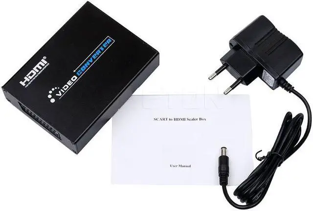 Alt view image 5 of 6 - kebidu Scart To HDMI Scaler Box SCART to HDMI Video Audio Converter Adapter 720P 1080P For HD TV DVD Box Earphone EU US Adapter