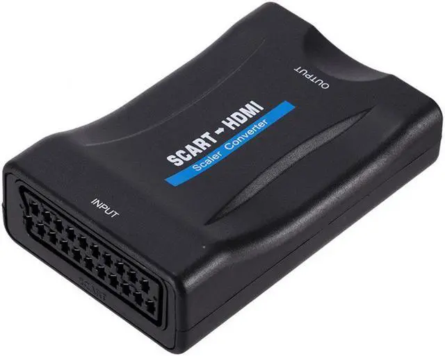 Alt view image 2 of 6 - Scart to HDMI Converter Video Audio Upscale Signal Adapter Support HD 1080P/720P for Smart TV PC Laptop