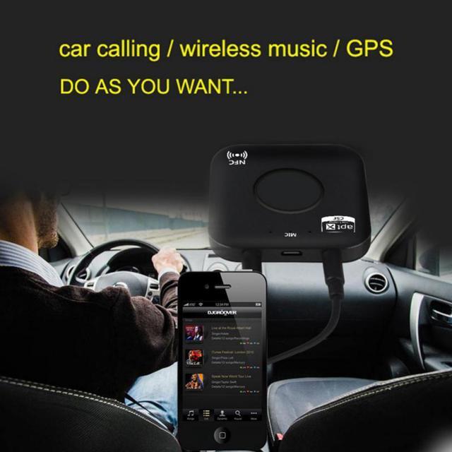 Alt view image 6 of 6 - Wireless Bluetooth Transmitter and Receiver Adapter 4.2 Audio APT-X NFC CVC6.0 Built-in Microphone AUX Out for Smartphone PC TV