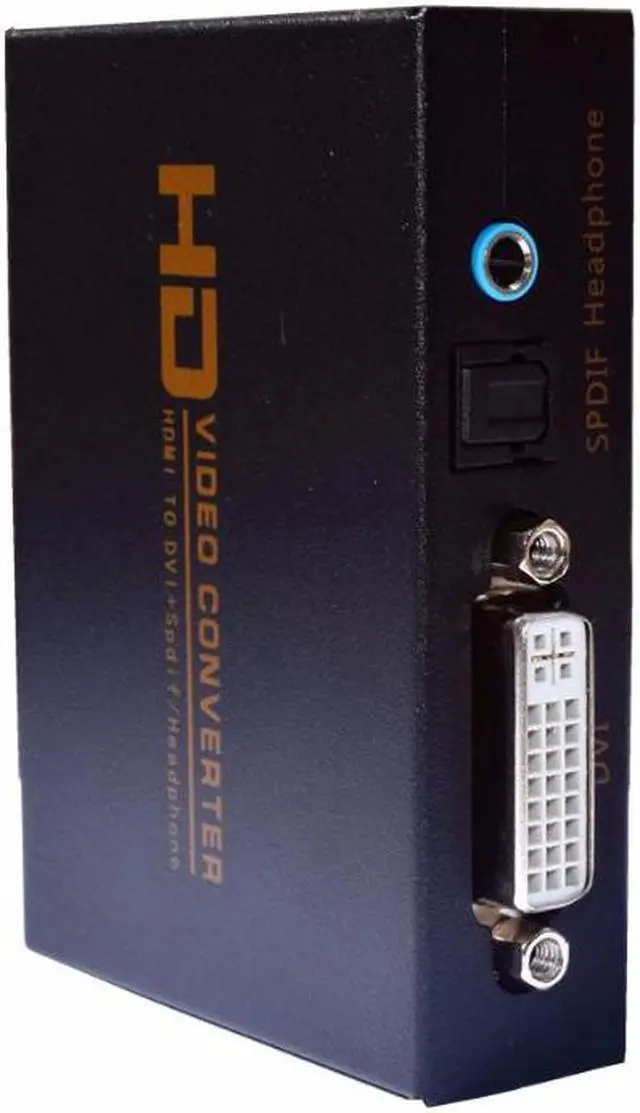 Alt view image 5 of 6 - kebidu HD Video Converter HDMI to DVI + SPDIF Headphone DC 5V 5.1CH 2.1CH for TV Projector Monitor DVI DTS AC3 PCM with Adapter