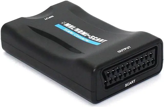 Alt view image 3 of 6 - kebidu HDMI 1080P Connector HDMI To Scart Converter AV signal adapter converter HD Receiver For Phone Old TV with power adapter