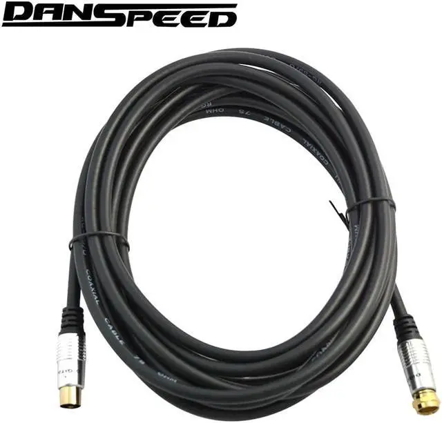 Main image of DANSPEED 0.3m/1.5m/2m/3m/5m 9.5mm TV Satellite Antenna Cable Male to F Type Male Coax Adapter Cable