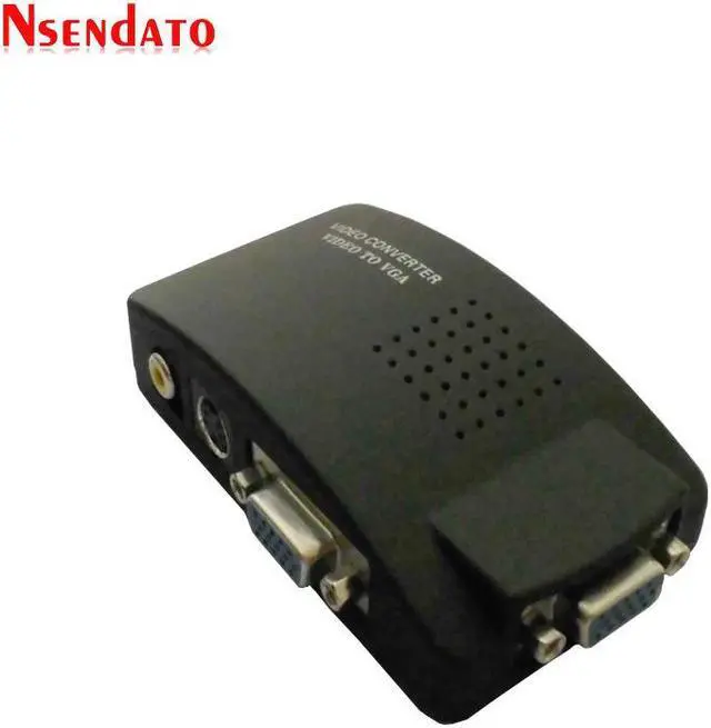 Alt view image 2 of 6 - PC Laptop Composite Video TV RCA Composite S-Video AV BNC In To PC VGA LCD Out Converter Adapter CRT/LCD monitor Switch Box