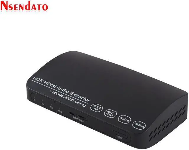 Alt view image 5 of 6 - 1 In 1 Out HDR UHD HDMI 2.0 Audio Extractor Switcher 4k 60HZ HDR HDMI2.0 Audio Extractor Adapter with ARC EDID For PS4 DVD HDTV