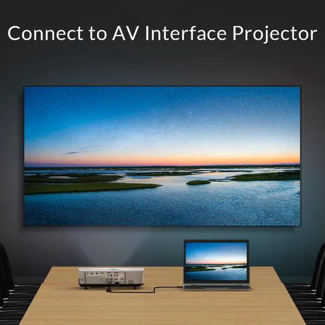Alt view image 5 of 6 - Unnlink 1.5m HDMI to AV 3RCA Cable HDMI to CVBS Video Audio Adapter Wire for Old TV Smart Android Set-top Box Projector Monitor
