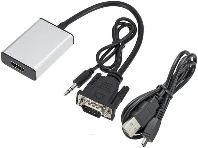 Main image of VGA Male To HDMI Female Output HD With Video Cable Converter Audio TV AV HDTV Converter Adapter 1080P