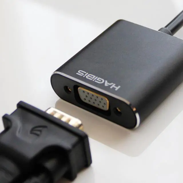 Alt view image 3 of 4 - Hagibis HDMI to VGA Converter Adapter Digital to Video Audio Cable HDMI VGA Connector for Mi box PS4 PC Laptop TV Box 16cm