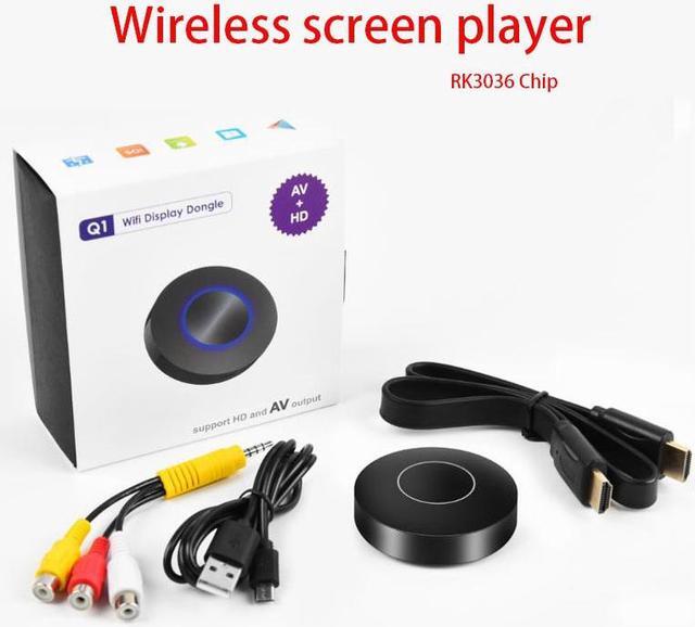 Alt view image 2 of 6 - Wireless WiFi Display Dongle Receiver 1080P HD TV Stick Airplay Media Streamer Adapter Media for Android TV