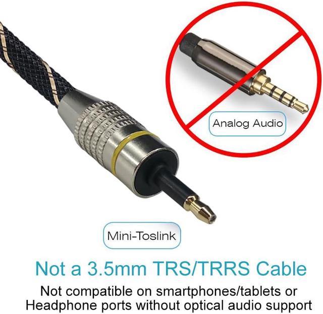 INECK - cable de fibre optique SPDIF audio optique vers Mini