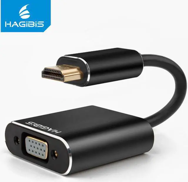 Main image of Hagibis HDMI to VGA Converter Adapter Digital to Video Audio Cable HDMI VGA Connector for Mi box PS4 PC Laptop TV Box 16cm