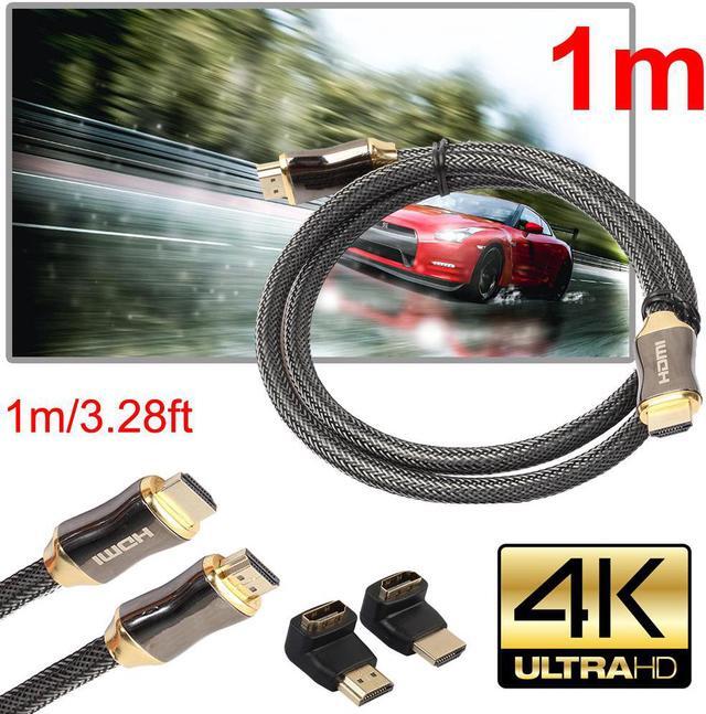 Main image of HDMI Wire 1m/1.5m/2m/3m/5m/10m Ultra HD HDMI Cable V2.0 + Ethernet HDTV 2160p 4K 3D+90 270 degree Adapter Male to Male Cables