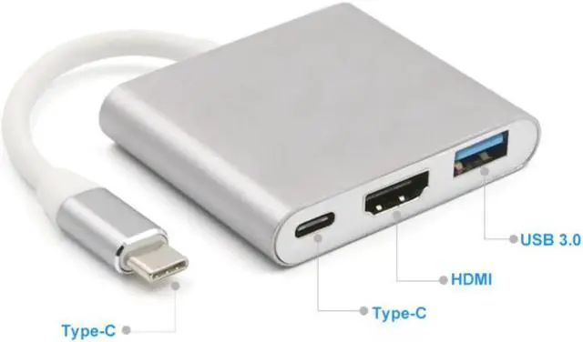 Alt view image 2 of 6 - USB 3.1 Type-C to HDMI Adapter for Nintendo Switch Console to TV Video Digital Converters Replacement Dock for Samsung Galaxy