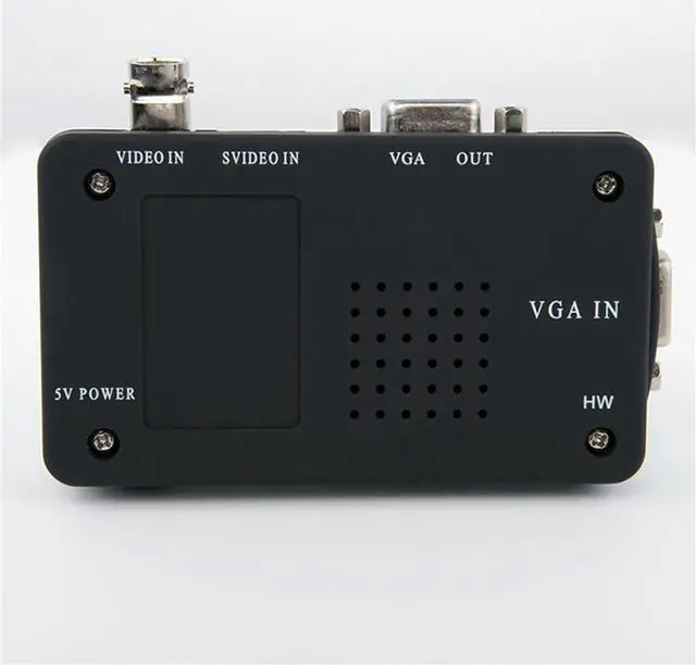 Alt view image 3 of 5 - LEORY BNC to VGA Video Converter S-video Input to PC VGA Out Adapter Digital Switcher Box For PC TV Camera DVD DVR