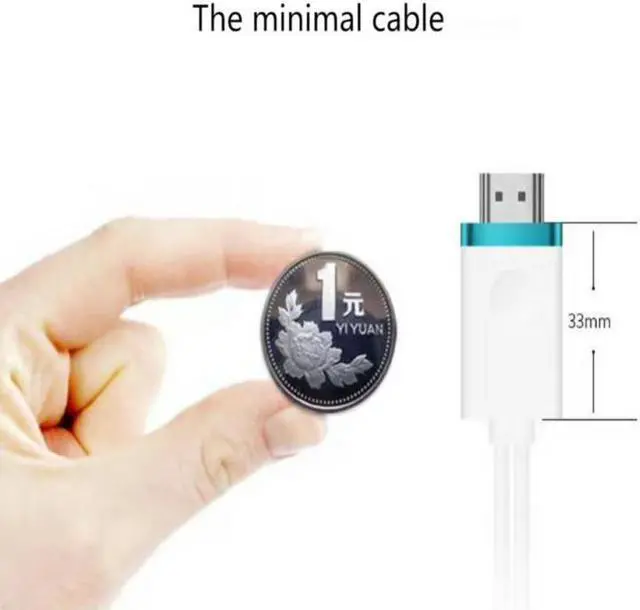Alt view image 2 of 6 - 2M Cigital AV adapter Line for iPad to TV HDMI Cables For Lightning USB to HDMI Cable HDTV TV for Apple iPhone X 8 7Plus