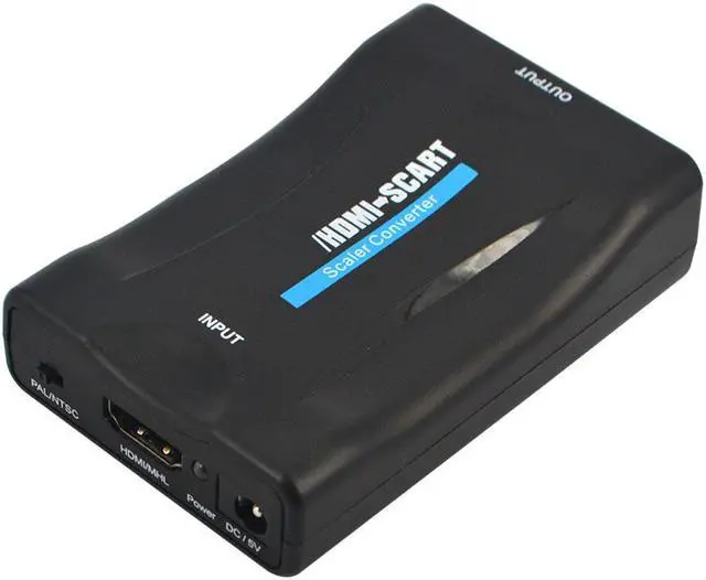Alt view image 3 of 5 - Kebidu 1080P HDMI to SCART Video Audio Upscale Converter Adapter for HD Receiver TV DVD EU Power Plug