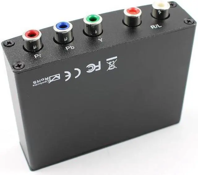 Alt view image 4 of 6 - 4K HDMI to 5RCA RGB Component YPbPr Video+R/L Audio Adapter Converter HD TV DVD