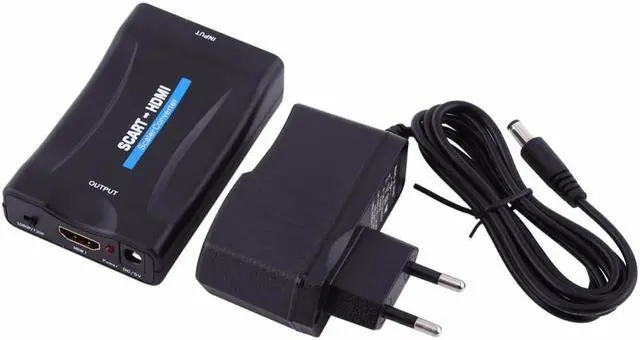 Alt view image 6 of 6 - 1080P SCART To HDMI Converter Video Audio Signal Adapter HD With Charging Adapter