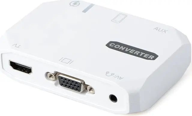 Alt view image 3 of 6 - 3 in 1 Wireless HDTV Converter Adapter USB to HDMI AUX AV TV Audio Video Adapter Universal for iPhone Android Phone P0