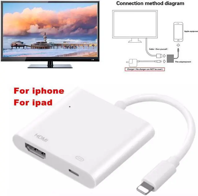 Main image of Light to AV HDMI/HDTV TV Digital Cable Adapter For iPhone to HDMI Converter For iPhone 7 6 5 5s For Lightning Digital AV Adaptor