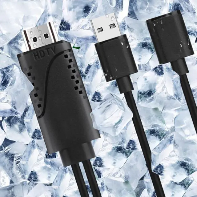 Alt view image 2 of 6 - HDMI Male to USB 2.0 Female 1080P HDTV Digital AV Adapter HDMI Cable HD Video Audio Converter Cord for iPhone Android Phones TV