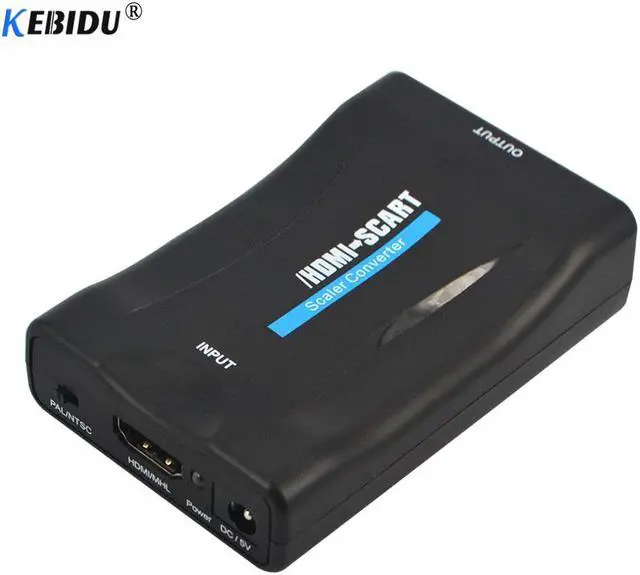 Alt view image 2 of 5 - Kebidu est HDMI To Scart Converter AV Splitter signal adapter HD Receiver Scaler Box for TV Support HDMI 1080p